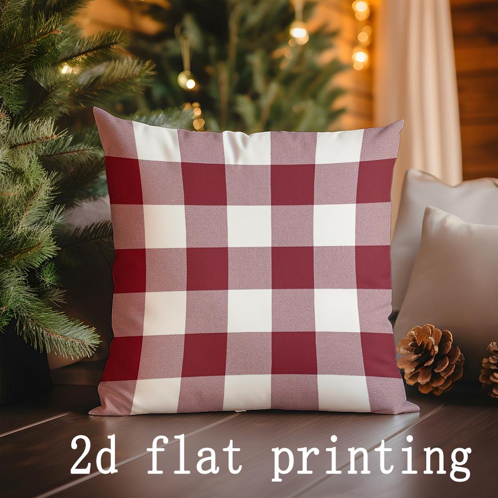 Dekorative Kissenbezüge im Weihnachtsstil mit Mustern Muster Kissenbezug Geeignet für Sofa Schlafzimmer Auto Kissenbezug