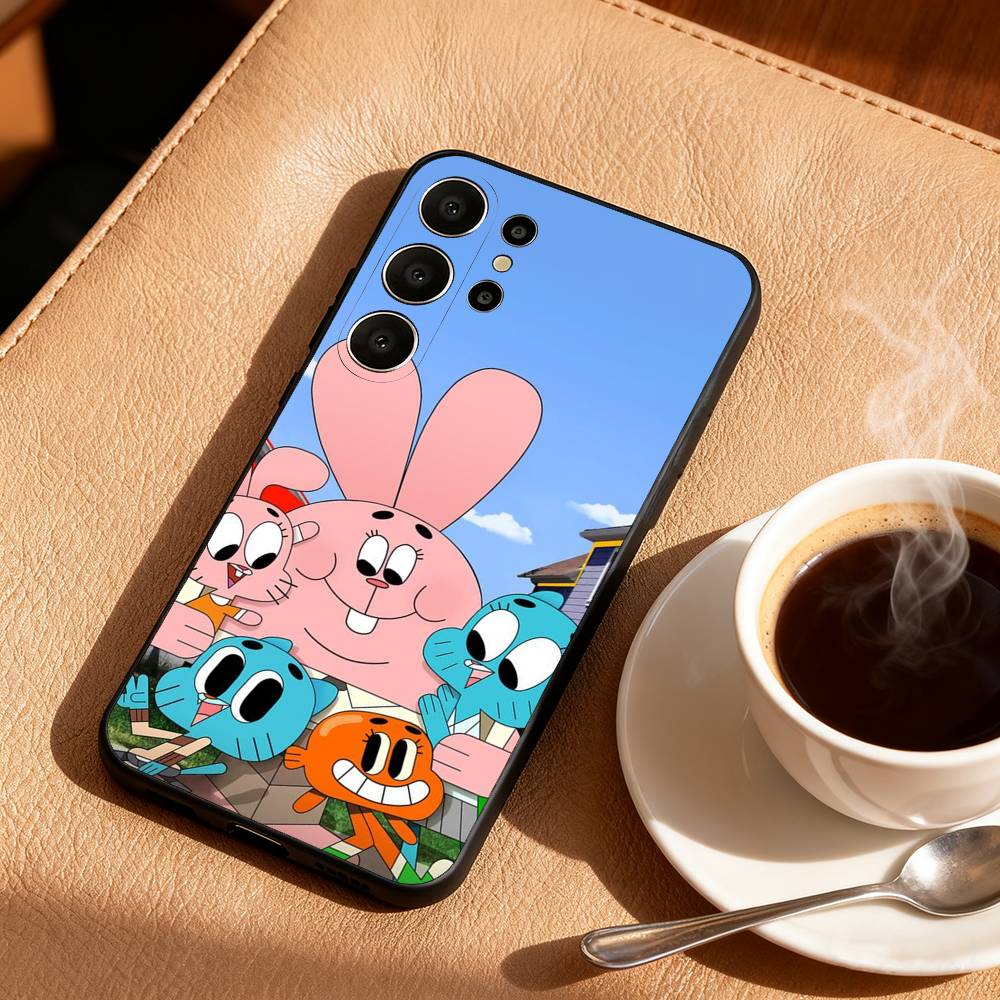 A-Amazing W-World of G-Gumball Phone Case For Samsung S26,S25,24,23,22,30,21,10,9,Ultra,Plus,Lite,Black Soft Case