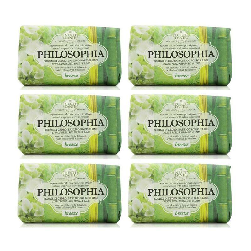 Nestidante Philosophy Basil & Lime & Bamboo Soap 250g x 6 Pack [Box Product]