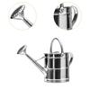 Practical Stainless Steel Watering Can Removable Spray Head Versatile Garden Water Dispenser for Indoor Potted Plants