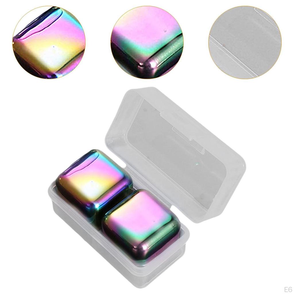 Stainless Steel Ice Cubes for Refreshing Drinks, Entertaining And Gifting