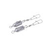 2Pcs Fishing Sinkers Weights Bullet Sinker Rolling Swivel With Interlock Snap Connector 10/15/20/25/30/40/50/60G Fishing Tackle