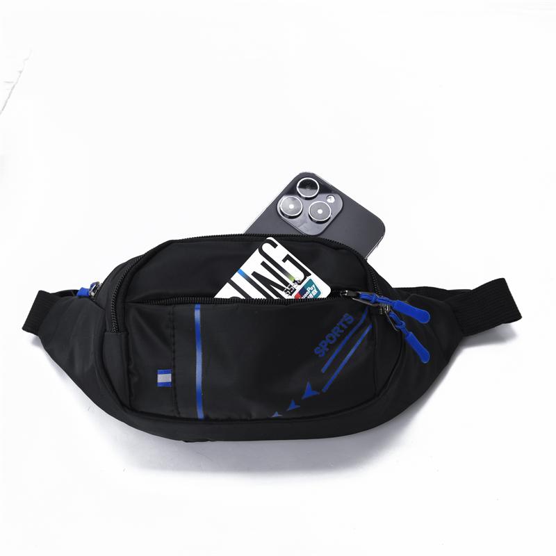 Anti-Theft Men's Waist Bag - Slim Fit Fanny Pack, Waterproof Sports Phone Pouch, Multi-Layer Secure Bum Bag for Running & Travel