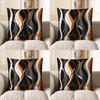 Home Decor Stylish Abstract Wavy Lines Digital Print Pillow Pattern Cushion Cover Suitable for Sofa Bedroom Car Pillow Cover