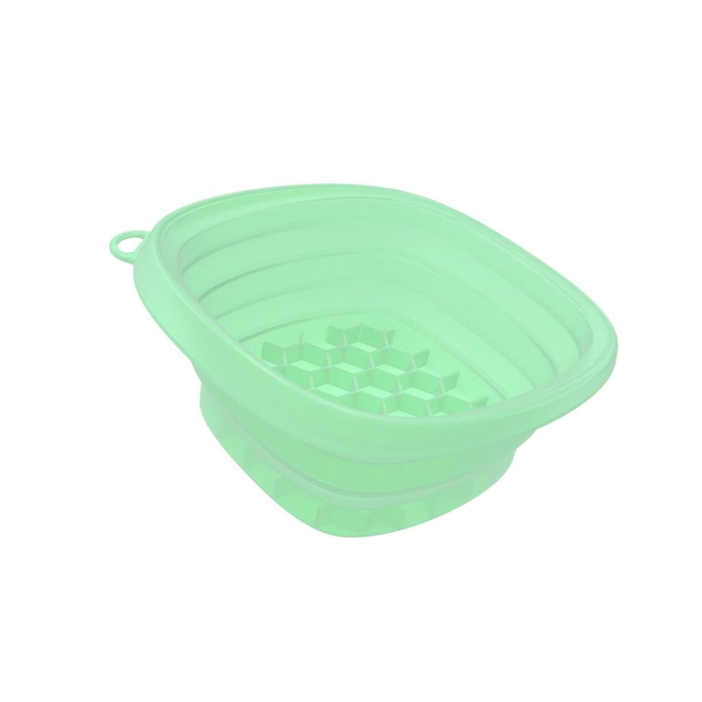 Foldable Ice Bath Facial Basin With Soft Silicones Design Builts-In Ice Tray Face Bowl For Cooling Relief Travel Use