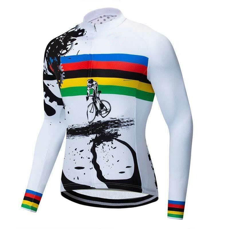 Sun Protection MTB Clothes Long Sleeve Bicycle Shirts Tops For Men Outdoor Riding Bike Sportswear  New Design Cycling Jersey