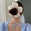 Chouchous à Fleurs Coréens Créatifs Exagérés Coiffe Femme Fille Design Tendance Élastiques à Cheveux Accessoires de Cheveux Doux
