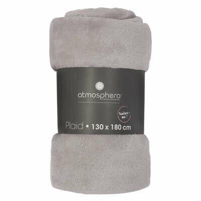 FLANNEL BLANKET gray 180x230 cozy SOFT