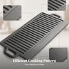Rectangular Cast Grill Plate Built-in Handles Heavy-Duty
