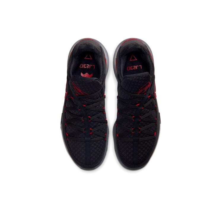 Nike Lebron 17 Low EP Bred Men Sneakers Black University-Red Dark-Grey CD5006-001