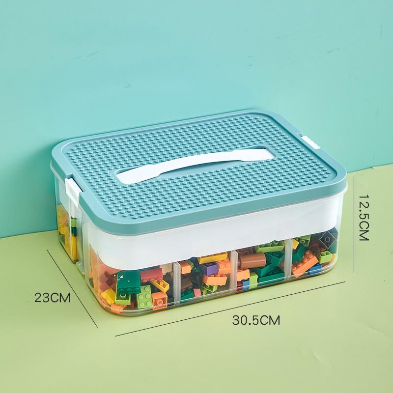 New Classified Storage Stackable Building Block Storage Box Transparent Dustproof Moisture-Proof Plastic Storage Boxes Kids Lego