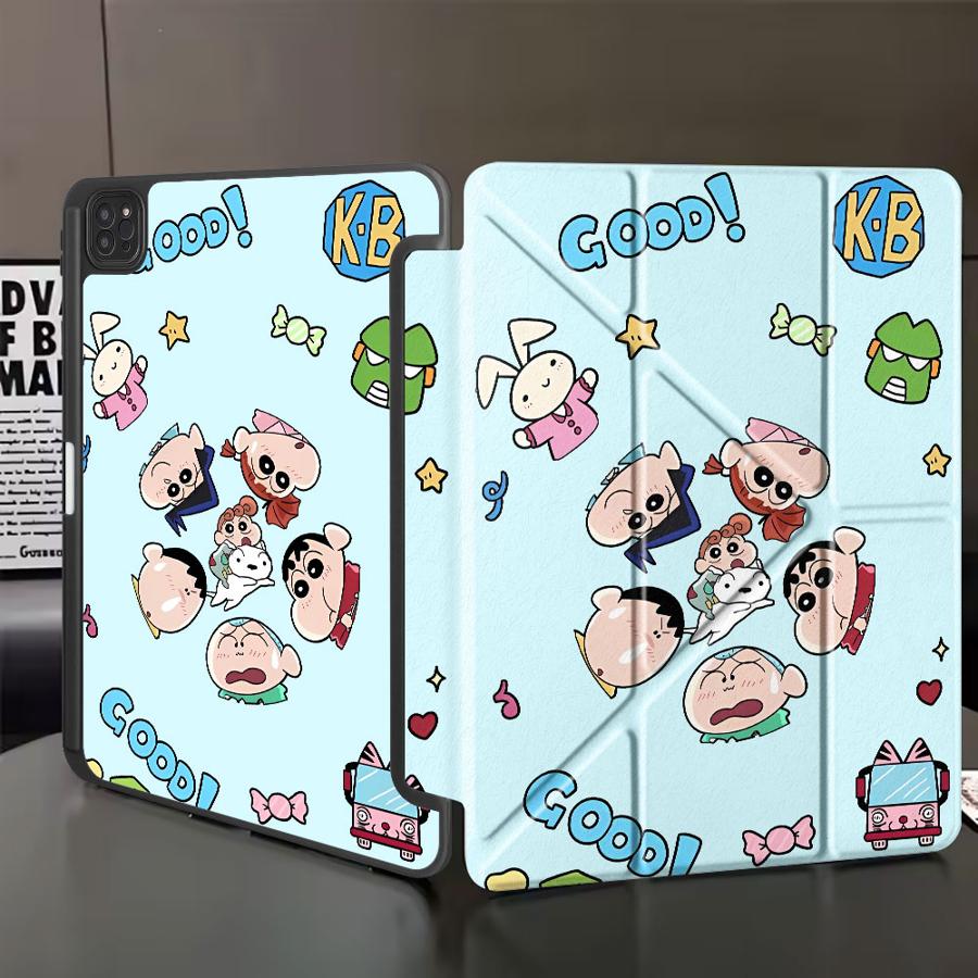 

Cra-yons Shin-chans Cute Holder Cover Tablet Case For iPad Mini 6 7 Pro 11th 10th 9th 8th 7th 12.9inch Pro 2025 Air 4 5 M3 M2 1 iPad Mini 6 8.3