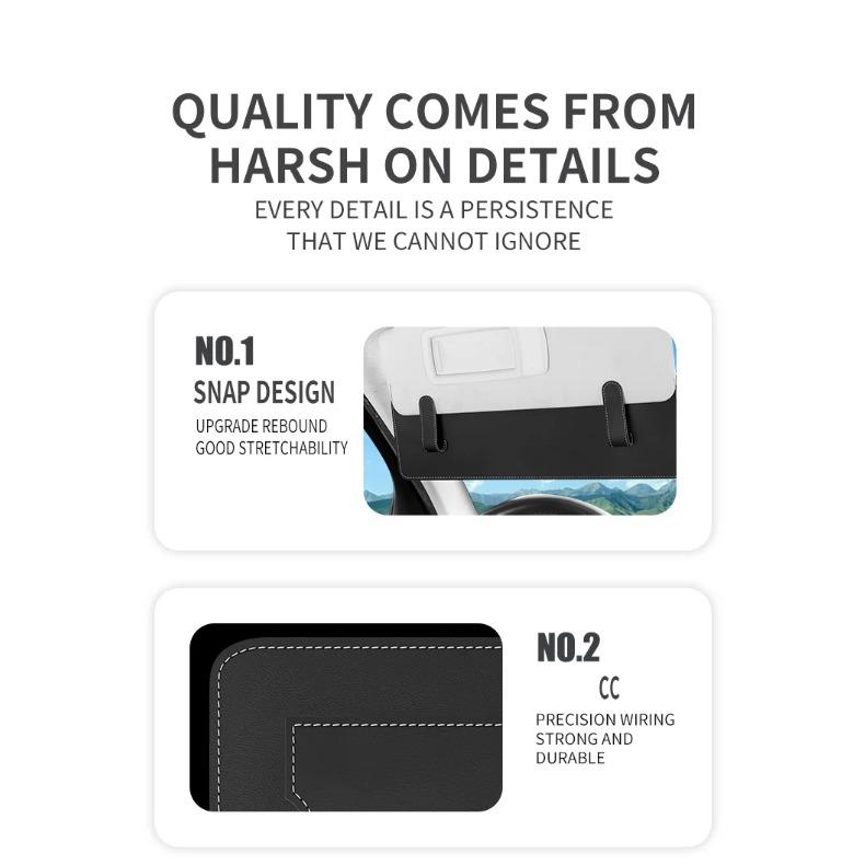 Car Sun Visor Extender Can Store Sundries Sun Blocker Car Window Glasses And Card Storage Blocker Universal For Auto Accessories