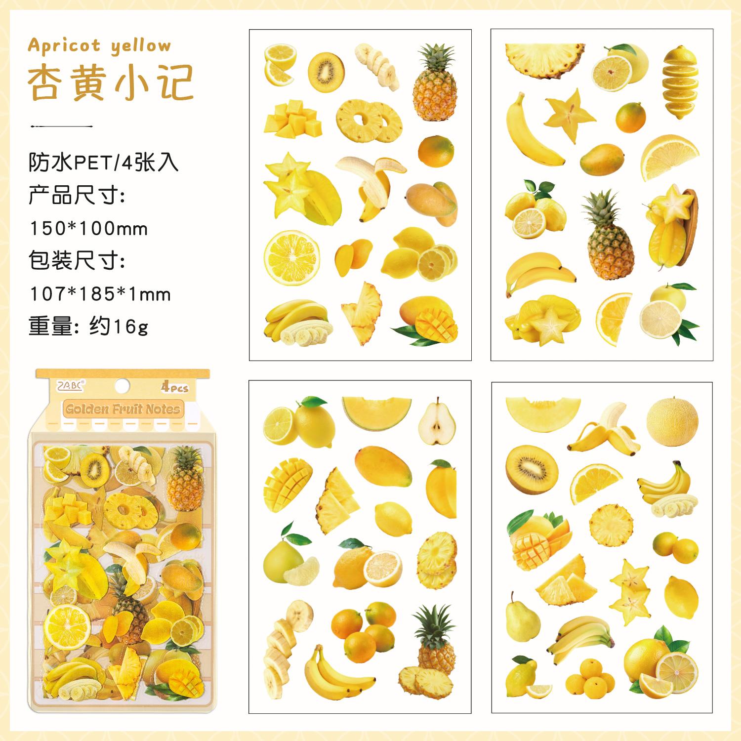 

4sheets Kawaii Strawberry Fruit Pattern Series Die Cutting Stickers DIY Scrapbook Decoration Album Diary Aesthetics Stationery