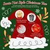 Set Of 2 4FT Christmas Trees, Artificial Prelit Christmas Tree With High-Density 300 Branches, 100 LED Lights, for Xmas Decor