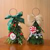 1PC Party Holiday Elements Hung Atmosphere Mini Desktop Ornament Christmas Tree Exquisite Ornament Realistic Christmas Decoration