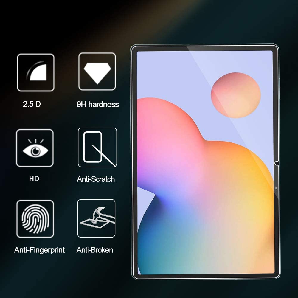 

2.5D Arc Edge Full Size Tempered Glass Screen Film for Samsung Galaxy Tab S10+/S9+/S7+/Tab S7 FE/Tab S8+ Type A
