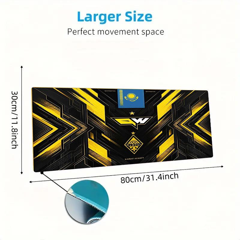 Kairat Almaty Color Mouse Pad Large Gaming Table Cushion Non-slip Laptop Tablet Big Mousepad XXL Mat Mini PC Playmat With Lock edge