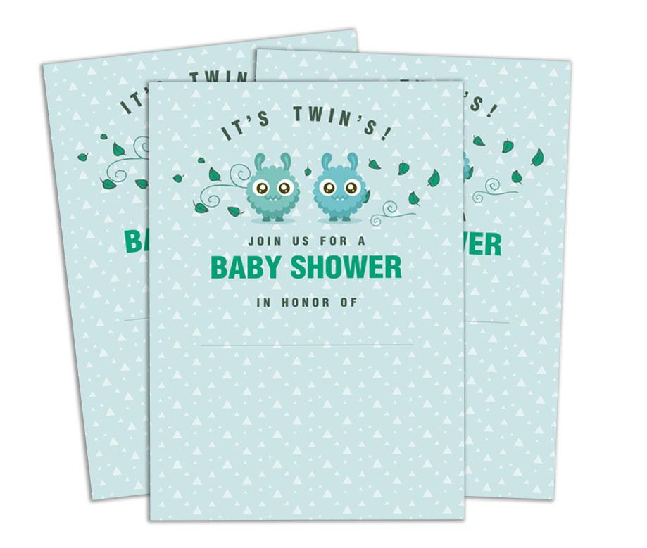 Darling Souvenir Baby Shower Invitation Card 28 Pcs Fill or Write In Blank Invites Printable Party Supplies