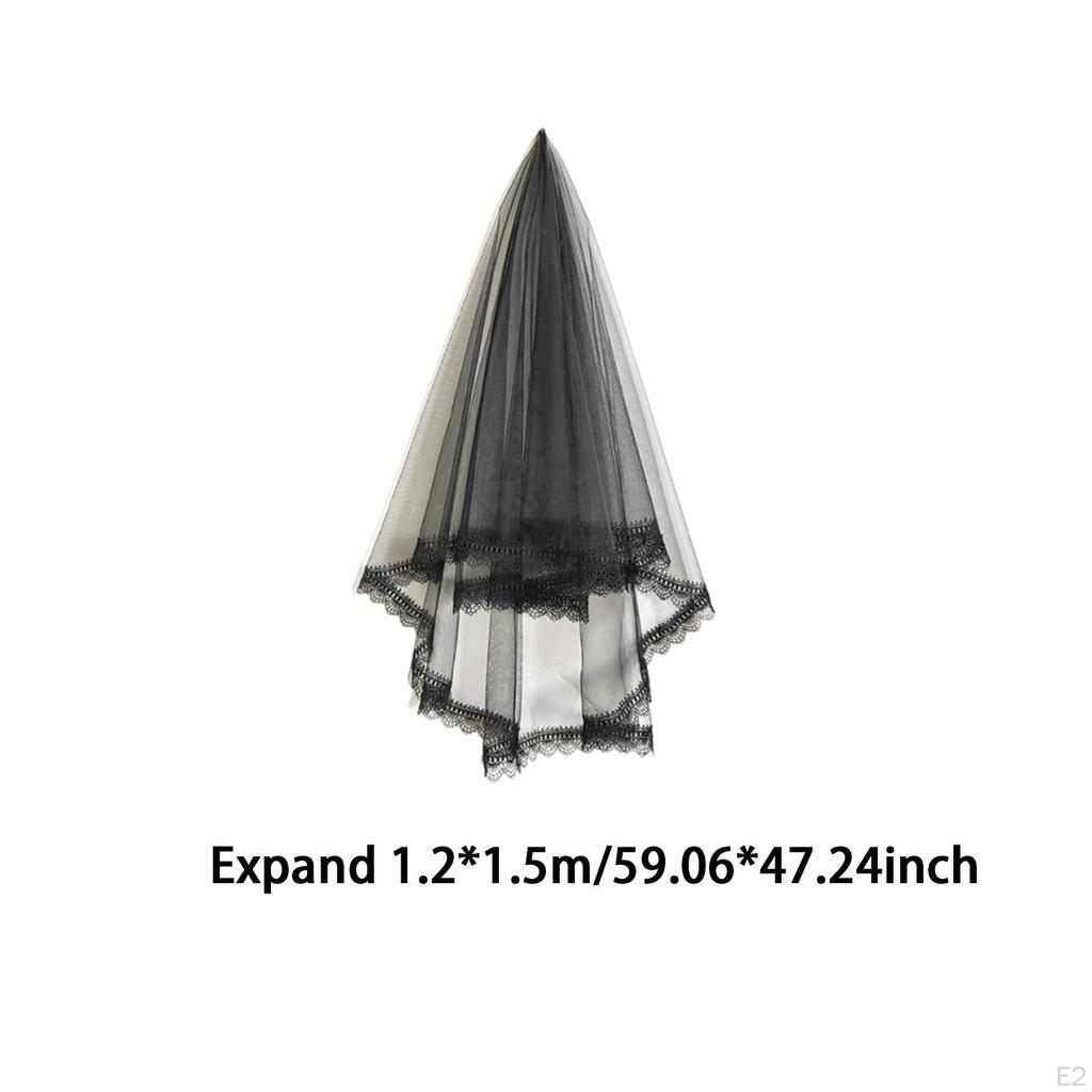 Black Lace Bridal , Elegant Women Headband, Hair Accessory for Stage Performance Or Engagement