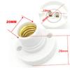 1/2/10Pcs E14 Screw Round Conversion Flat LED Lamp Holder 6A DIY Desktop Small Screw Led Lighting Head Base Socket Black