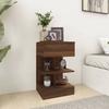 Bedside Table - Maison Exclusive - Brown Oak - Engineered Wood - 40x35x65 Cm