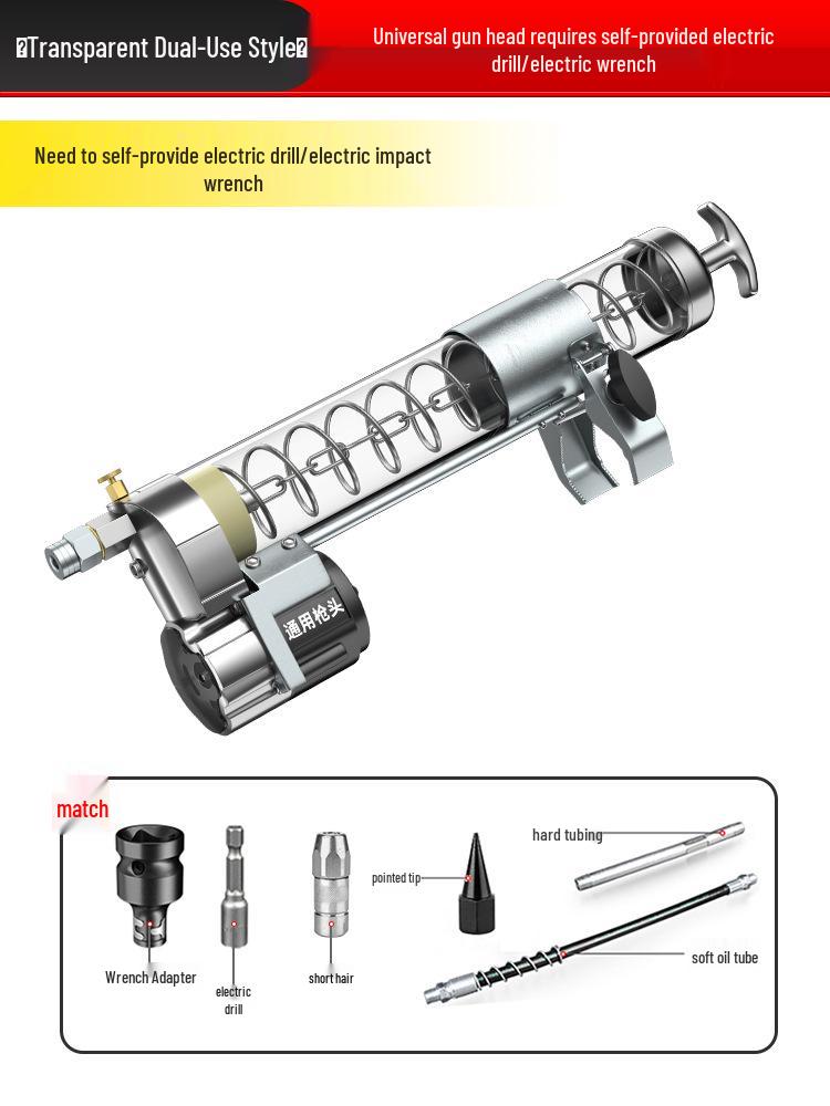 DOU LAN 24V Rechargeable Electric Grease Gun & Drill Combo