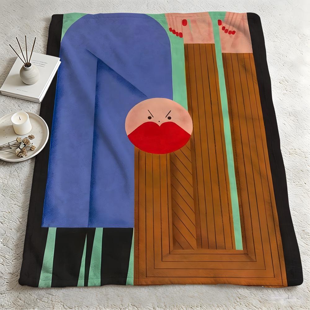 Artist SStefhany Y Lozanoo Throw Warm Soft Flannel Blanket Multiuse for Sofa Bed Camping Travel Nap