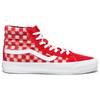 Vans Concepts X  Sk8 Vault Og Lx Mohair High Top Skate Shoes Unisex Sneakers Red White Checkered VN0A4BVBY5