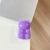Jelly Solid Color Hard Bear Mobile Phone Airbag Bracket Pasted Retractable Desktop Watching Drama Support Decorative Ring Woman