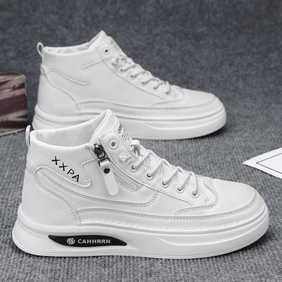 Herbst neue High-Top Board Schuhe Herren lässige kleine weiße Schuhe vielseitige Studenten Sportschuhe vier Jahreszeiten trendige Schuhe Martin Schuhe