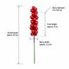30PCS Flexible Wire Stem Artificial Berry Picks Red Color Red Berry Stem  Christmas Tree Decor