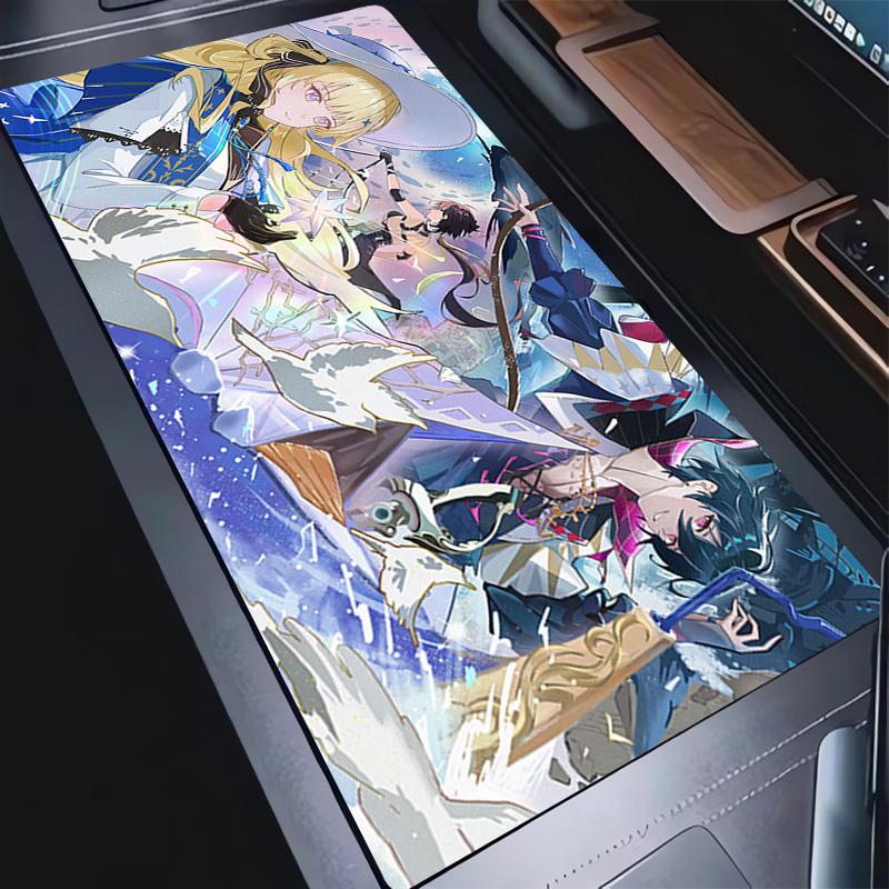 Gaming Mouse Pad Wuthering Waves Brant Rubber NonSlip HD Large Desk Mat Gamer Table Keyboard Cushion Carpet Laptop Computer Rug