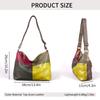 Premium Contrasting Color Splicing Tray Obo Bag Women'S Retro Large-Capacity Personalized Casual Shoulder Messenger Bag