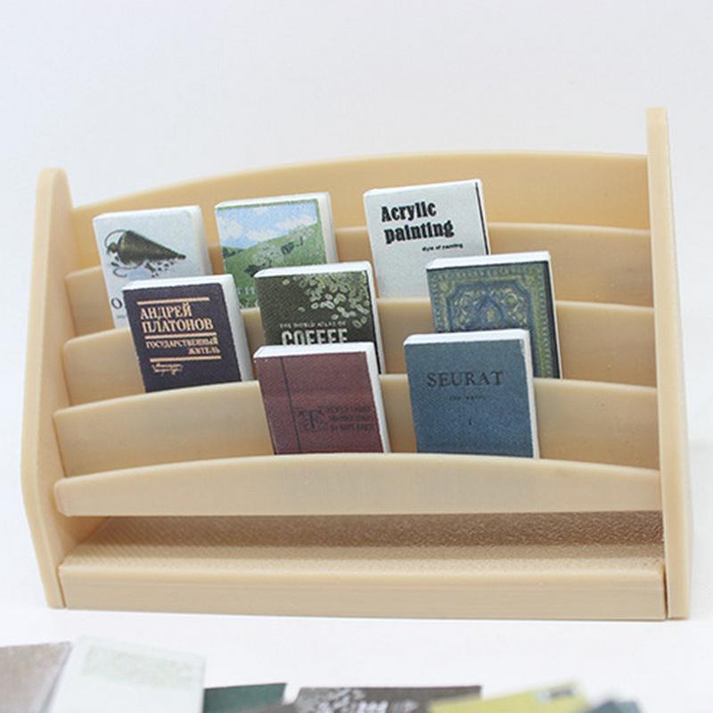 20 buc 1:12 Cărți în miniatură pentru casă de păpuși, carte de benzi desenate, cărți mici, mini model pentru copii, jucării de prefă, accesorii pentru casă de păpuși