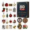 Tommy 80th Anniversary Advent Calendar 24-Day Countdown Box Multifunctional Holiday Decoration for Excitement Daily Entertainment