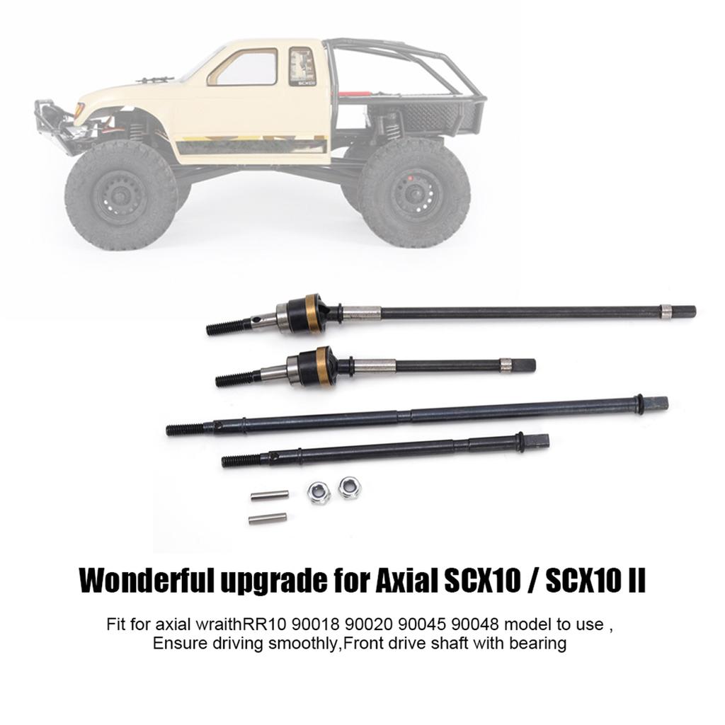 2pcs CVD Drive Shaft Front Axle Spare Parts Fit for Axial Wraith RC Car Model