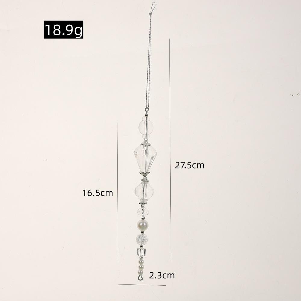 Light Luxury Alien Crystal String Christmas Pendant Transparent Acrylic Hanging Window Party Decoration Model 8765