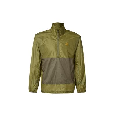 Color-Block Logo Print Stand Collar Long Sleeve Jacket Men Jackets Green DN3954-378
