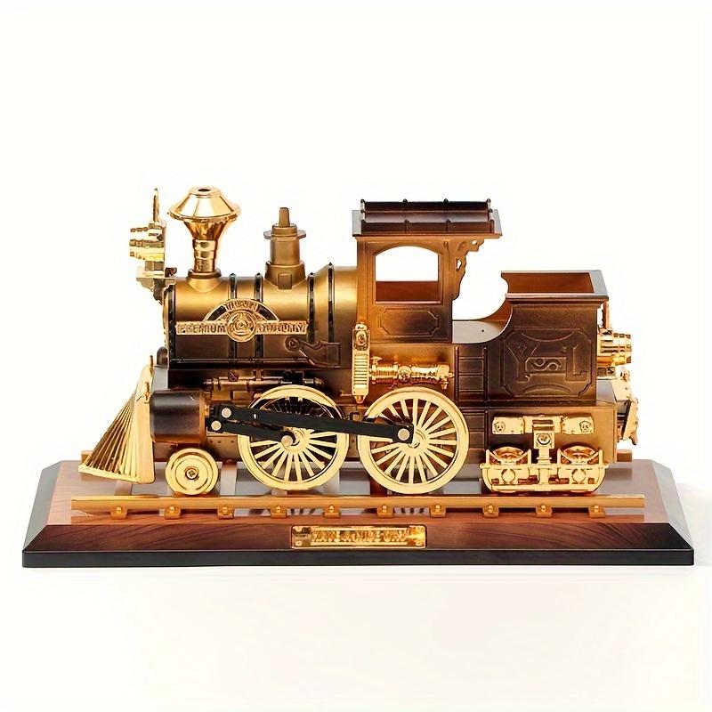 1pc Vintage Nostalgic Train Music Box, Creative Train Head Ornament, Birthday Gift, For Home Room Living Room Office Decor