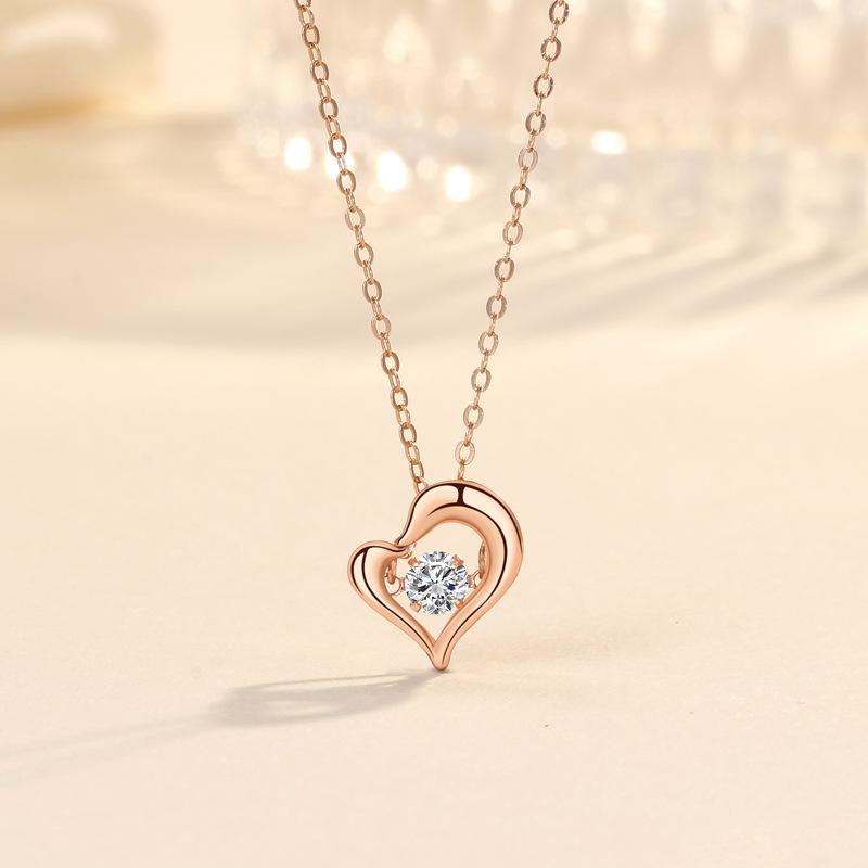 Colier Inteligent Love pentru Femei, Bijuterii Simple de Lux Ușor, Temperament, Design de Nișă, Accesorii Stil ins