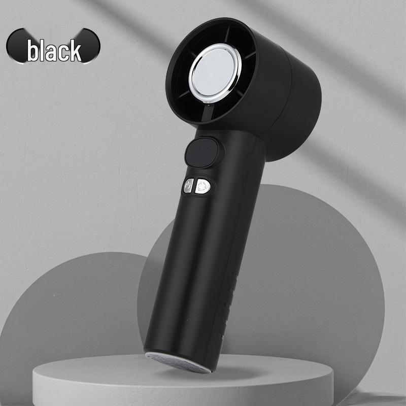 High-Speed USB Rechargeable Portable Mini Handheld Fan with 100-Speed Turbine Power for Strong Wind