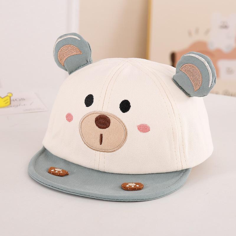 Cute Baby Boy Baseball Cap Spring Autumn Sun Hat for Infants Soft Breathable Visor for Small Months Summer UV Protection