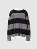 Pokeopeiseu Cable Rugby Knit Gray/Navy