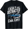 Mens Boys Vintage Muscle Car Easily Distracted by Cool Cars Unisex T-Shirt