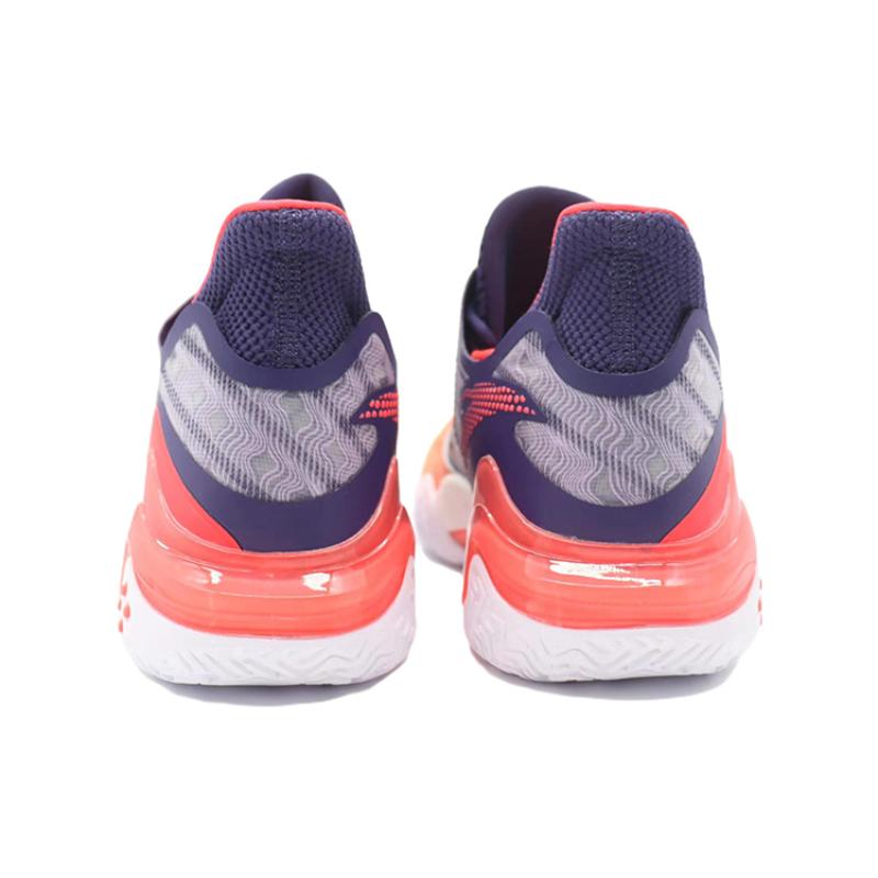 Anta Shock Wave 4 Anti-Slip Wear-Resistant Low-Top Basketball Shoes Green Purple Red Sneakers 112231106-6