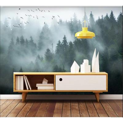Nordische Tapeten Waldlandschaft Wandbilder Wohnzimmer Schlafzimmer Dekor 3D-Tapeten