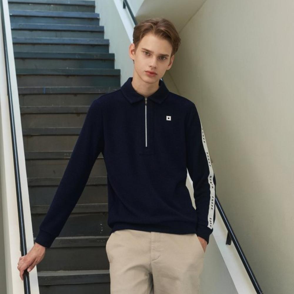 Onoff Men S Half Zip Fleece T ShirT Of9153gb Navy NAVY/54