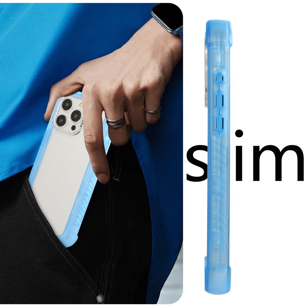 Für iPhone 15 Pro Max Hülle TPU+PC Sturzsichere Matte Handyhülle