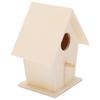 Hanging Bird House Wooden DIY Bird Feeder Houses for Decorations Indoors GardensSingle Layer No. 3